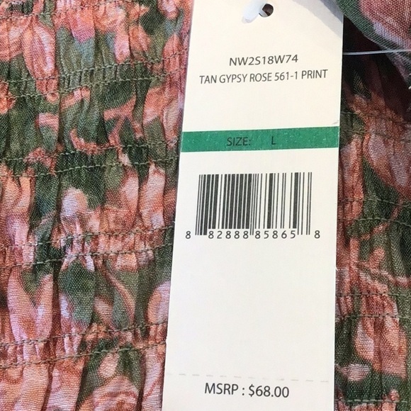 Nanette Lepore puff sleeve peasant blouse. Size Large. NWT - Picture 6 of 8